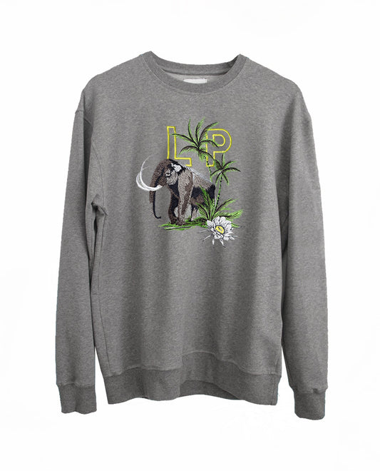 Embroidered Mammoth Sweatshirt - Local Pattern