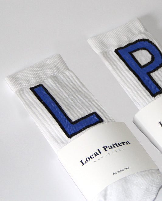 LP Socks White - Local Pattern