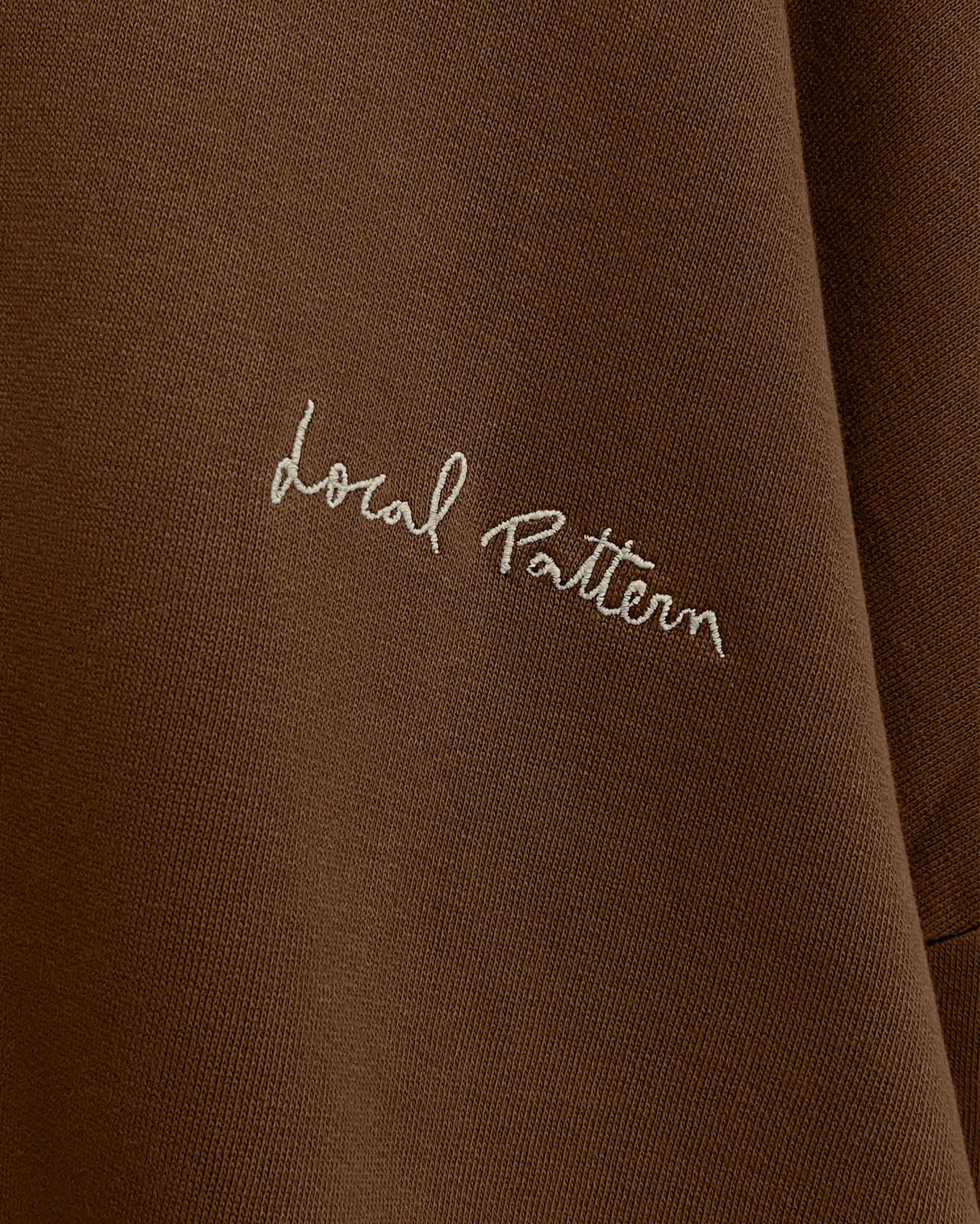 Marc Local Pattern Embroidered Hoodie Danish Brown - Local Pattern
